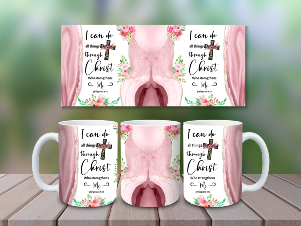 Introducing the 'I Can Do All Things' Pink Mug