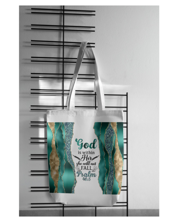 Elegant Tote Bag: God Is Within Her