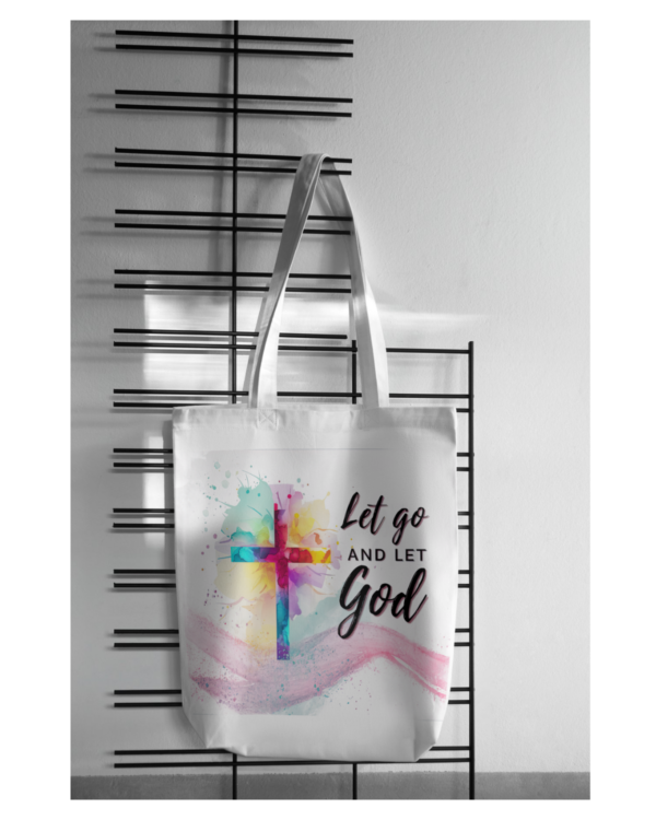 Embrace Serenity with the Let Go and Let God Tote Bag