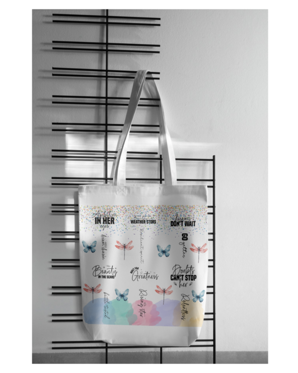Introducing the Multi Inspirational Tote Bag in Warm Colors